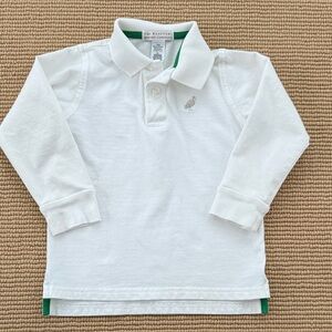 PLAY CONDITION: The Beaufort Bonnet Company White Polo with Green Accents